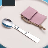 Outdoor Camping Foldable Stainless Steel Spoon
