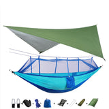 Outdoor Parachute Cloth Hammock with Mosquito Net