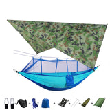 Outdoor Parachute Cloth Hammock with Mosquito Net