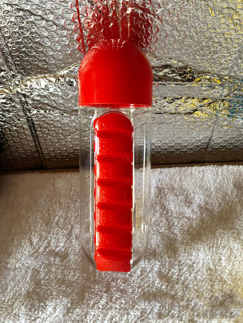 Water Bottle With Pillbox
