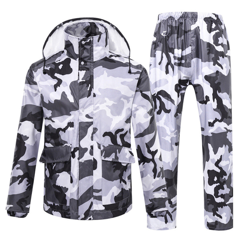 Camouflage raincoat set