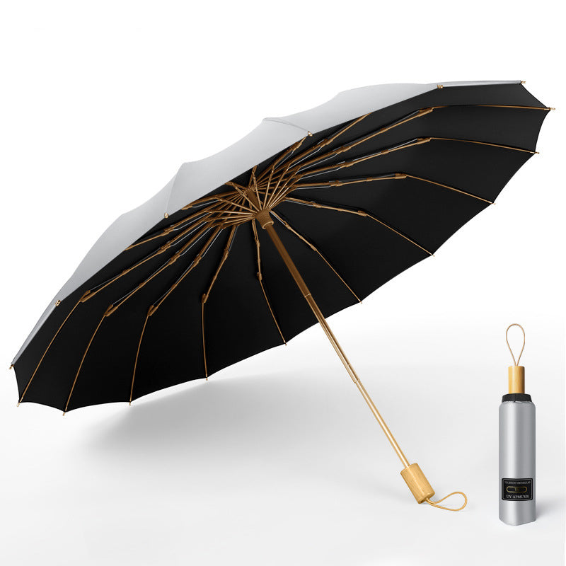 Double-Purpose Folding Umbrella