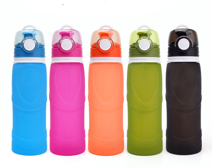 Silicone Folding travel Water Bottle