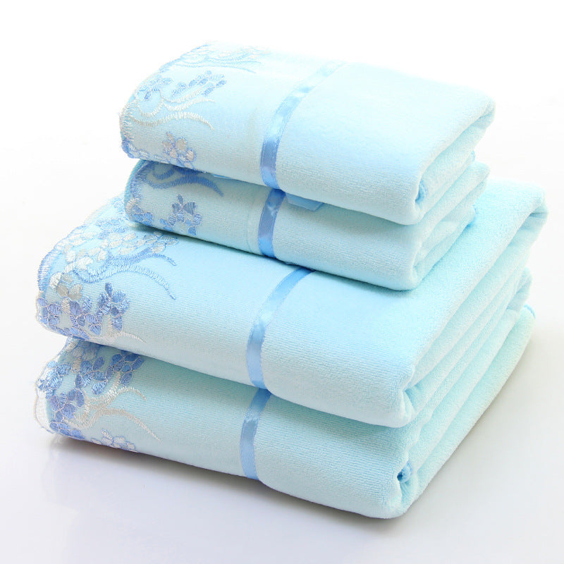 Two-Piece Microfiber Gift Bath Towel and Towel