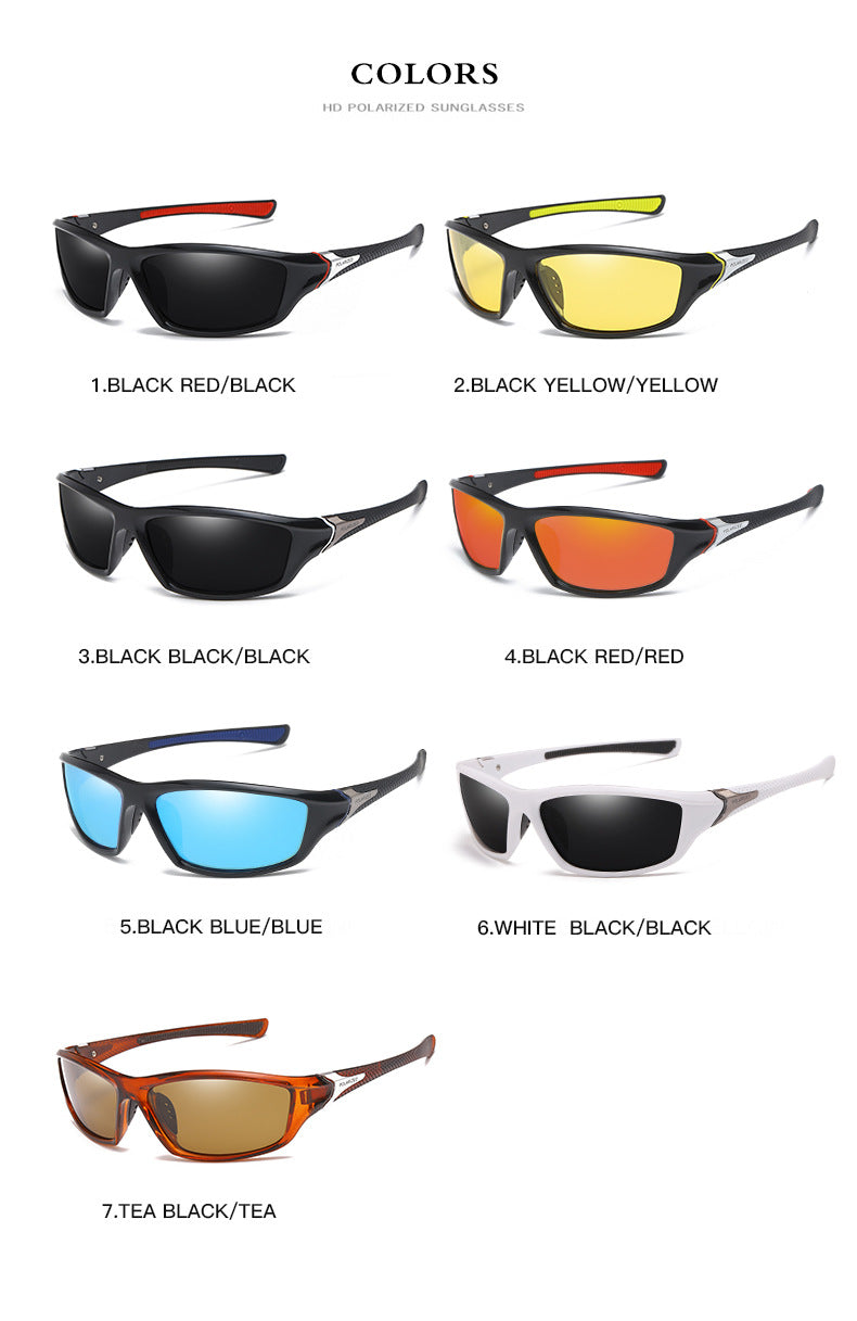 Colorful outdoor hiking sunglasses