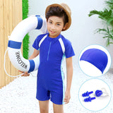 Children's sun protection one-piece swimsuit