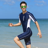 One-Piece UV Protection Swimsuit Men