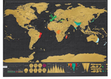 Scrapable world map