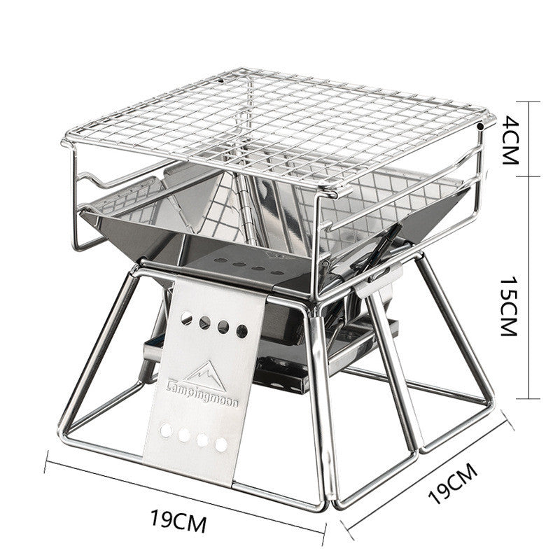 Portable Stainless Steel BBQ Grill for Outdoor/Camping