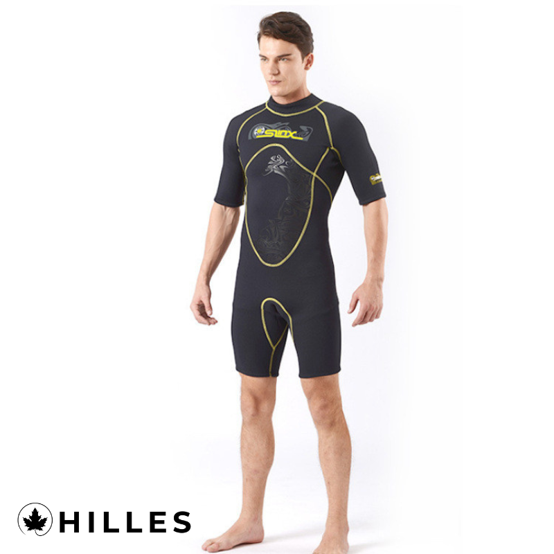 Back Zipper Neoprene Surfing Suit Men