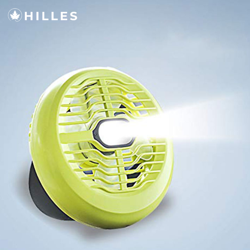 Portable camping fan and light